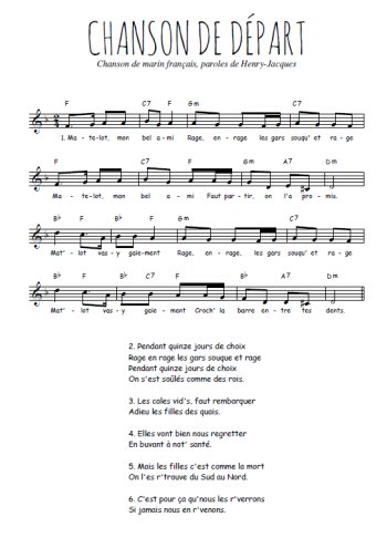 Chanson de départ
